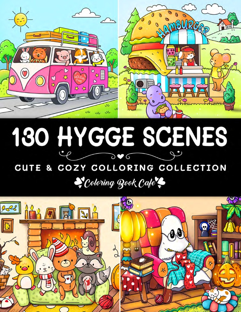 Coloring book cafe