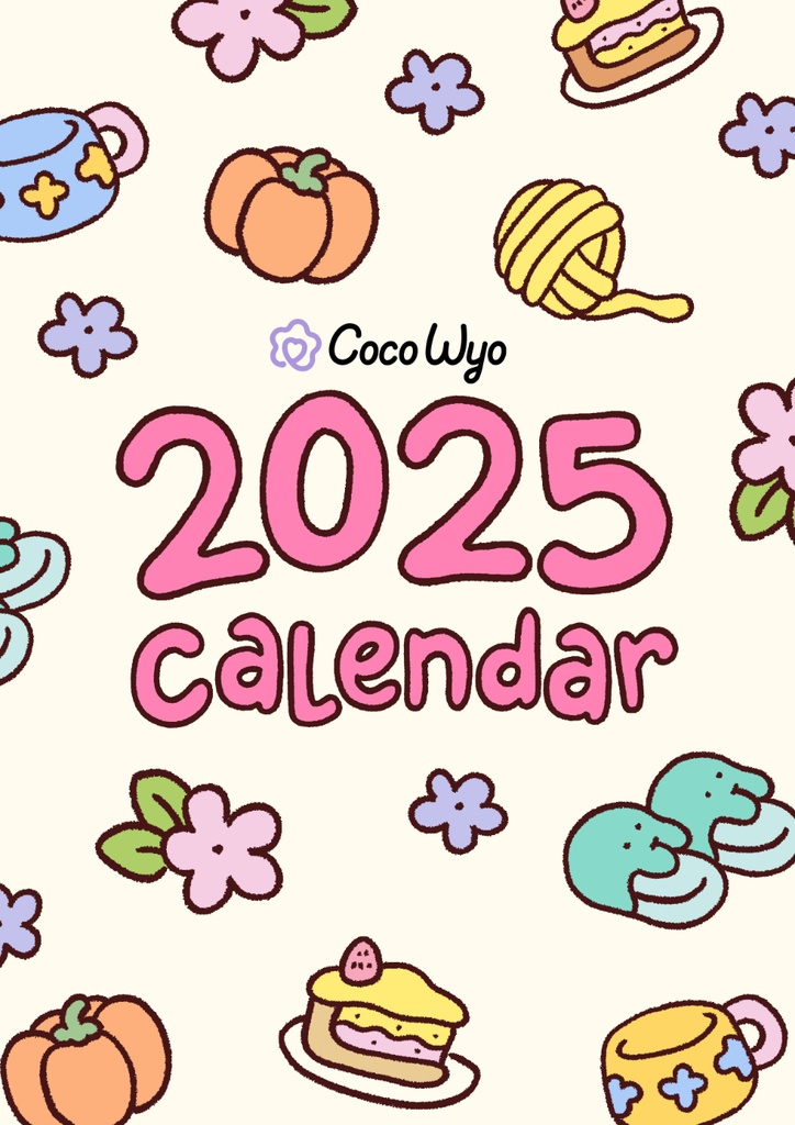 Coloring Calendar 2025